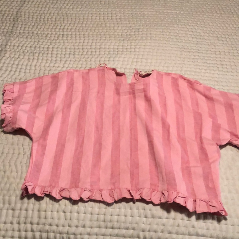Cropped woven Zara top